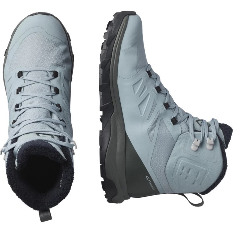 Botas de Inverno Salomon Outblast Thinsulate Climasalomon Impermeáveis Feminino Luz Azuis | PT A19834